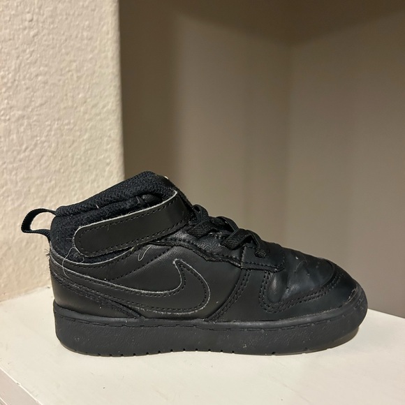 Nike Court Borough Mid 2 Toddler Size 8C(USA) /7,5 UK Black Shoes CD7784-001 - Picture 5 of 9